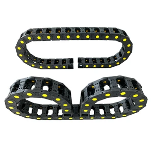 High Strength Customizable Nylon Flexible Cable Drag Chain Carrier Machine Tool High-speed Moving Protection Cable Guide Chain