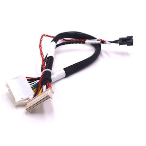 Custom Automotive Wiring Harness Kits OEM High-Flex 28AWG Shielded Cable Assembly with Dual-End Connectors & White Sleeving