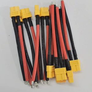 Extra Soft Silicone Wire AWG12 High Temperature Resistant XT60 Connector Cable Lithium Battery Terminal Wiring Harness Connector
