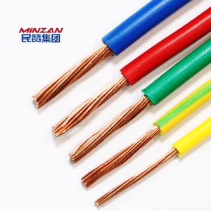 BVR 1.5mm 2.5mm 4mm 6mm 10mm 16mm 25mm 35mm 50mm 70mm Single Core Copper PVC House Wire 2.5 mm Electrical Wire Building Cable