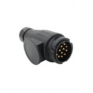 European Car 13 Hole Plug Trailer Adapter Truck Interface RV Power Cord Socket Connector