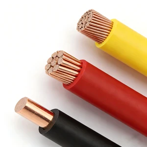 Single 1.5mm 2.5mm 4mm 6mm 10mm Single Core Copper Pvc House Wiring Electrical Cable and Bvr Wire Price Building Wire