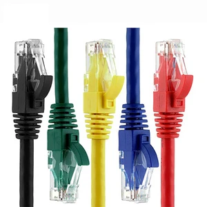 Low Price RJ45 Connector Cat 6 PVC Jacket Copper Cable Cat 6 Cat6a UTP Patch Cord Network Cable