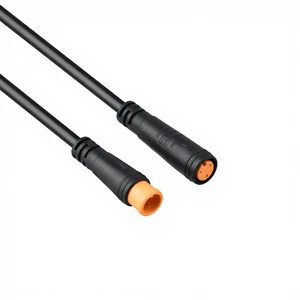 Copper 3A IP64 M8 PVC Unshielded Waterproof Cable Connectors 2 5 Cores Electric Wire Code Snap Female Male Overmolded Nylon 300V