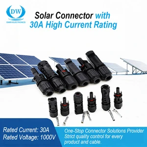 Waterproof Photovoltaic Solar Panel Mounting System Connector Electrical Wires Solar Cable
