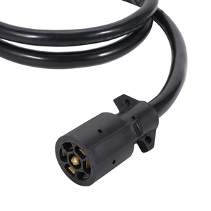 Heavy Duty 7-Way Trailer Wiring with 7 Pin Connector Power Cords & Extension Cords for Trailers