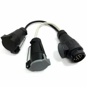 YH1006 Trailer Connector Connector Cable Car Plug Socket Converter Plug European Style