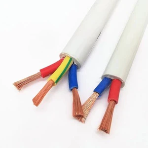 Copper Core RVV2 3 4 Cores*1 1.5 2.5 4 Square Sheathed Waterproof Control Power Cable 300-500V