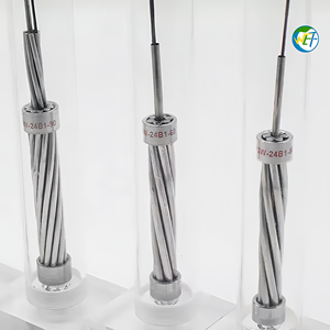 Hot Sale Wolf High Voltage 36kV Outdoor Overhead OPGW-12B1-90 2 4 6 12 Core Single Mode Fiber Communication Cable
