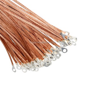 Connect Braided Copper Bus Braided Connector Grounding Strip Braided Flexible Transparent Industrial Customizable