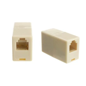 RJ11 RJ12 RJ25 Phone Line Cable Coupler F to Female Connector 6P6C Single