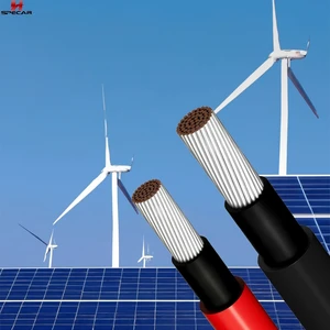 H1Z2Z2-K Tin-plated Copper 6 AWG Solar Photovoltaic Cable IP67 Rated 0.6/1kV Voltage -40~+90 Temperature Range
