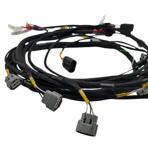 Factory Custom Standalone ECU Engine Management Wiring Harness Nylon Braided Sleeving Automotive Custom Cable Assembly