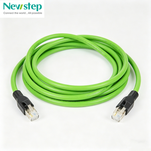 High Flex Industrial Ethernet Cable Shielded SFTP CAT5e EtherCAT RJ45 Connector Machine Robot Drag Chain IP67 300V CE PVC/PUR