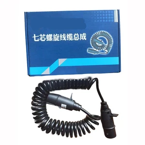 New 7 Pin TPU TVP Trailer Spiral Cable Truck Electrical Seven Core Trailer Assemble Cable