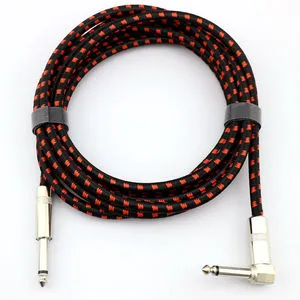 24awg Instrument 6.35mm 1/4' Electric Guitar Cable,male to Male Audio Cable for Guitar,Cable De Guitare Amplifier Audio Cord
