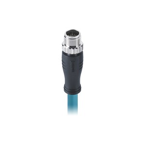 Industrial Camera M12 X Code Connector 8pin Male Molded PUR 1m Cat 6A S/FTP Ethernet Cable Shielded,free End
