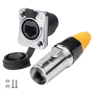 Cnlinko YT-RJ45 Dual Port IP67 Industrial Ethernet Joint RJ45 Male Female Mating Socket Original Stock For System Automation
