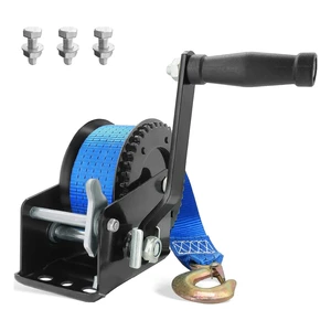 3500lbs High Quality Boat Trailer Hand Winch Handle with 26 Feet Steel Cable Hand Crank Winch