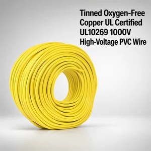 UL10269 6 AWG 13.3mm² PVC Power Cable 6Gauge Flexible OFC Copper Wire 1000V Industrial Electric for PV EV Robot Photovoltaic