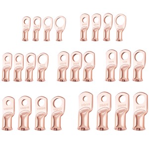 AWG Heavy Duty Bell Mouth Copper Jgb Copper Connecting Crimp Wire Battery Eyelet Terminals Connector Flare Ring Cable Lug