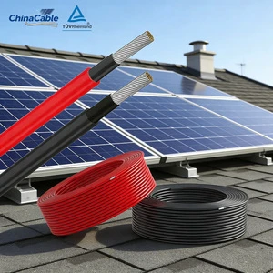 IEC 62930 4mm² Photovoltaic Solar Cable Tinned Copper XLPO Insulation for Solar Inverters Wire 1.5mm²