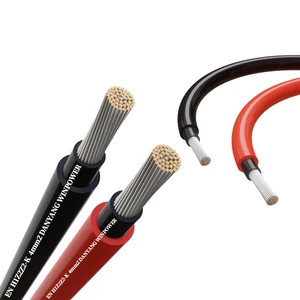 EN 50618 H1Z2Z2K Super XLPE Solar PV Energy Panel Extension Wires Cables 4mm2 6mm2 DC Cable 4mm Single Core Insulated 6mm Copper