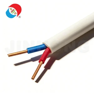 BVVB Double PVC Sheath Flat Cable for Distribution Box Industrial Equipment Fixed Wiring