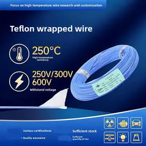 AFR-250 PTFE Silver Plated Aviation Wire High Temp 0.35mm 200m Length for Jet Engine Sensor Harness Excellent Durability