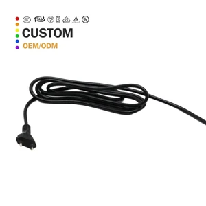 Reliable PC Power Cable 360 Degrees Swivel and Brazil 2 Cores For Hair Styling Devices