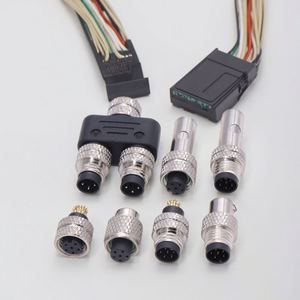 Industrial M8 Circular Connector Male Female Cable Connector IP67 Waterproof M8 Sensor Connector