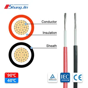 En50618/iec62930 H1Z2Z2-K DC1800V AC1000V Tinned Copper XLPE Solar Cable ROHS CE IP68 30-Year Lifetime Photovoltaic Power