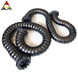 Round Multi-axis Cable Carriers for Robotics or Automation