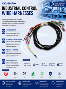 Custom Shielded Wire Harness PVC for Industrial Automation Motorcycle Automobile Applications-Sensor Control System Cable