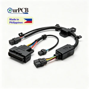 Custom Industrial Ethernet Wire Harness Assembly RJ45 M12 Connector Cable Harness For Networking Systems UL RoHS Factory