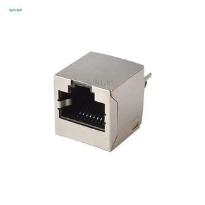 SUNTOP RJ45 Connector RJ45-5224-8P8C optical fiber 8pins network Female Socket connectors rj45