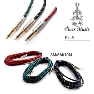 Wholesale 3 Meter Woven Musical Instrument Cable for Accessories Guitar Cable