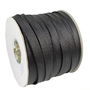 PET Braided Halogen Free 220V Cable Sleeve 3mm Flame Retardant Expandable Abrasion Resistant Protect Cables for Wire Harness