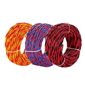 300/500V Halogen-Free Twisted Pair Fire Cable PVC Insulation Low Smoke Cable for Public Spaces Building