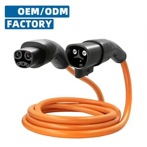 16A 32A 48A Tesla Charging Mobile Connector NACS Charger Charging Station Tesla Extension Cable 3m 5m 7m Customized