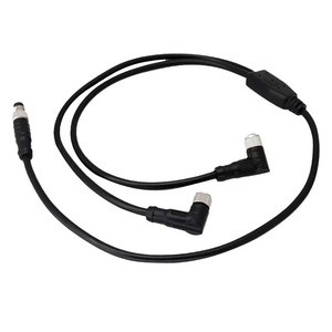 M12 8-Pin Power Ethernet Cable Connector X Code RJ45 Solder Male Connectors Profibus Circular M12 Cable Electrical Wires