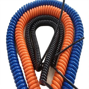KM Cable RUVT3*1.0 2Coer 3Coer 4C5C6C7C Copper PVC Spiral Power Cables with PU Jacket -40 +85 Power Station