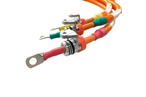OEM ODM Customized High Temperature Resistance EV Cable High Voltage Power Wiring Harness XLPE Insulation Bare Copper Conductor