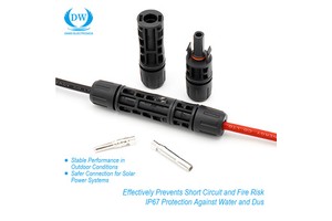 Male Female Photovoltaic IP67 Waterproof Solar PV Energy Connector For PV Solar System Panel Cable