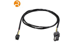 Custom Male To Female Plug Extension Wire Harness Corrugated Tubing Cable Assembly Romtronic Manufacturer OEM ODM