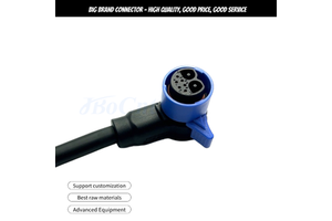 High Voltage 2+6 Male DM30 Connector 50A IP67 Waterproof Copper Alloy Nylon PA66 Wiring Harness Electric Scooter/Motorcycle