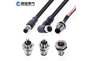 IP67 Waterproof Gold Plated Brass Contact Screw Locking 2-10 Pin Circular Male Female M8 M12 M16 Moulding Cable Connector
