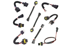 SW Customized Wiring Harness H7 H11 9005 H4 H13 Headlight Adapter Wiring Harness H7 H11 9005 H4 H13 Car Wire and Cable Assembly