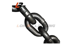 High Quality G80 Galvanized Alloy Steel Welded Rigging Lifting Chain Plain Finish Drag Chain For Chain Hoist Block