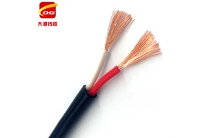 Copper Stranded Conductor Royal Cord Flexible RVV Power Cable Wire H05VV-F 1.5 2.5 4 6mm 2 3 4 5 Core Electrical Cable PVC